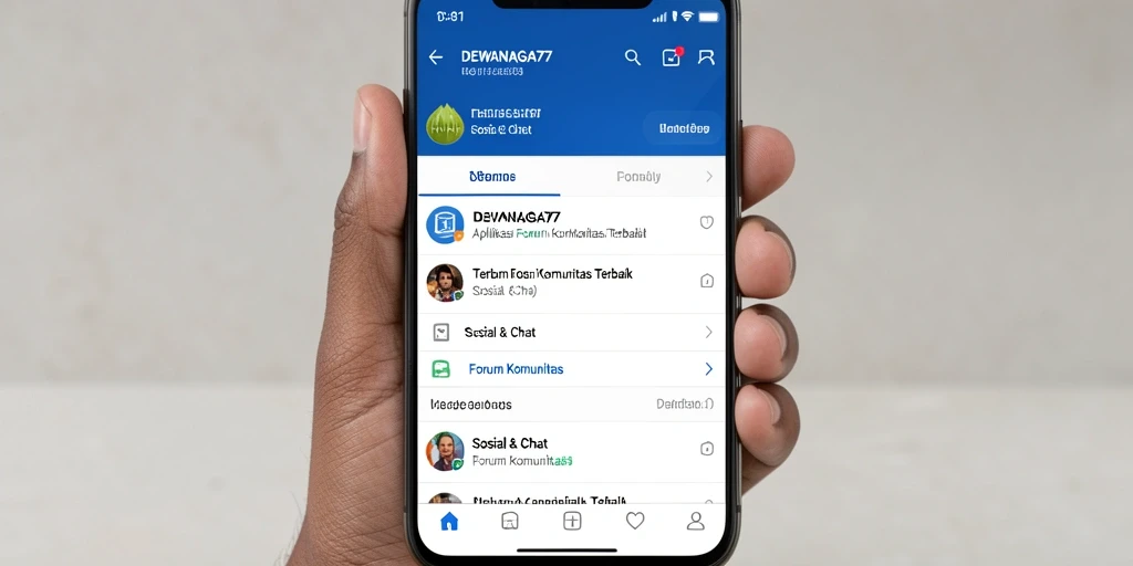 Antarmuka DEWANAGA77 menampilkan forum yang dinamis dan interaktif.