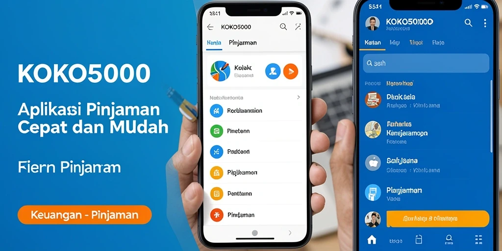 Tampilan antarmuka aplikasi KOKO5000 yang user-friendly dan menarik.